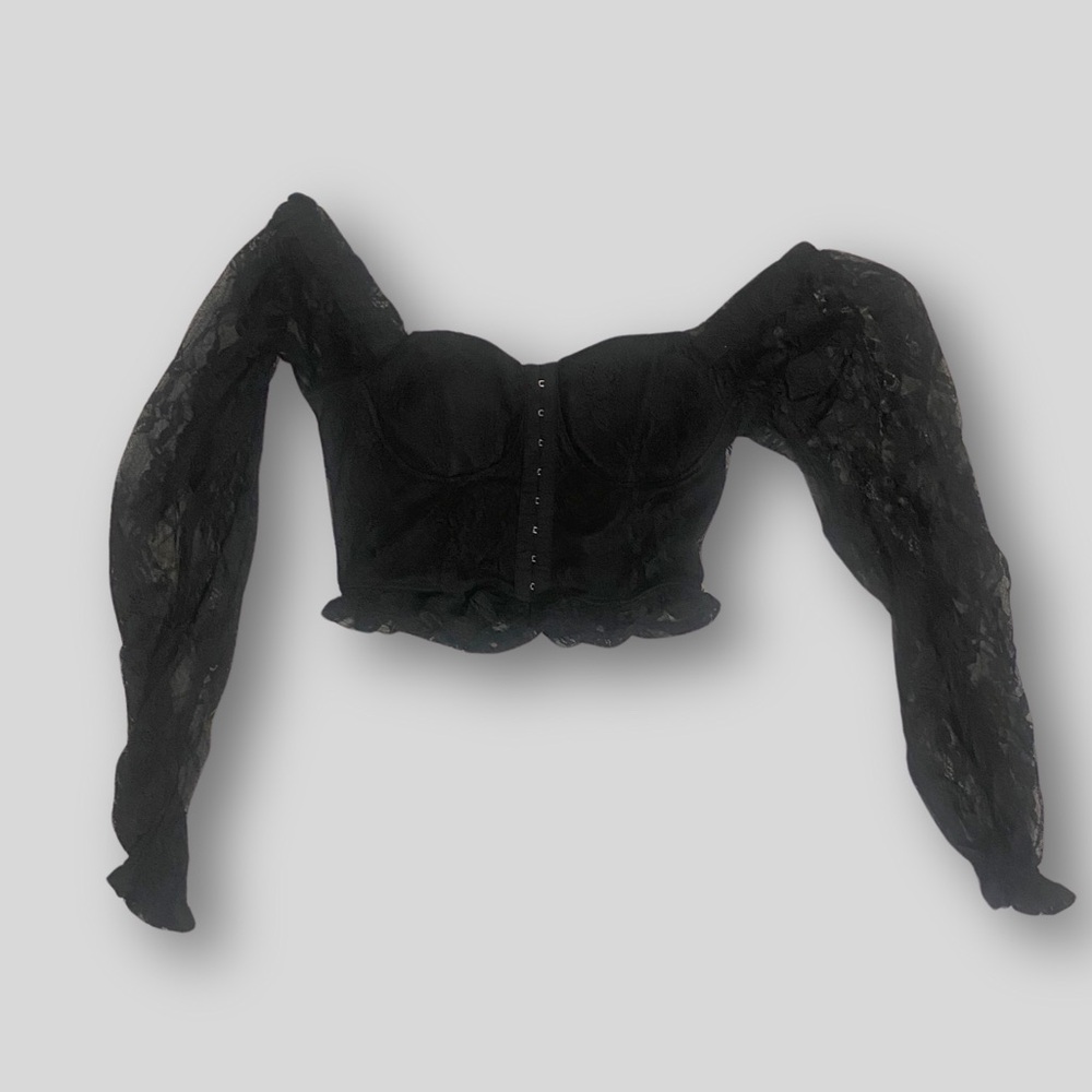 Black Lace Blouse